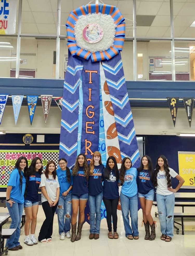 image of the mum display and cross country team