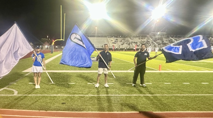 image of APs running with flags