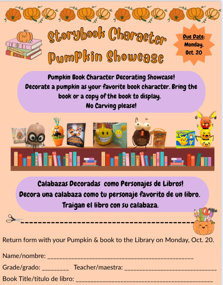 Storybook Character Pumpkin Showcase
