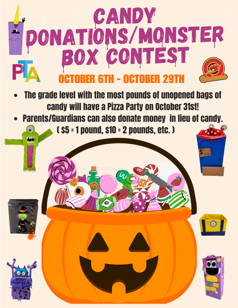 25-26 Candy Donations / Monster Box Contest