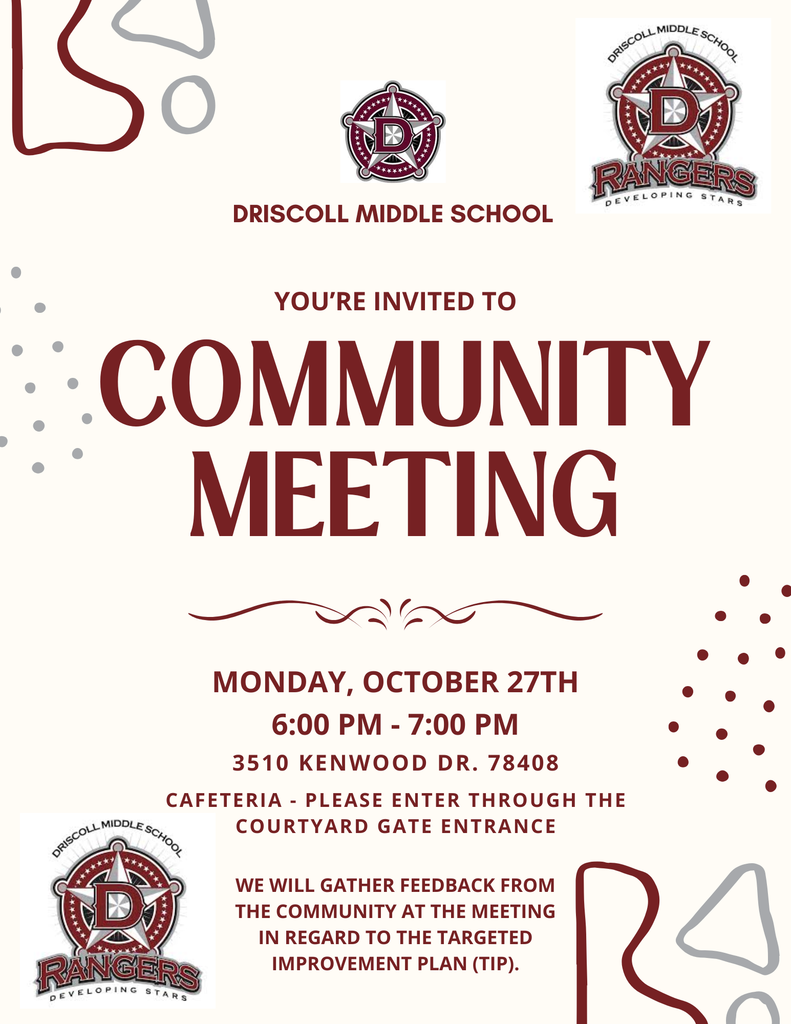 Targeted Improvement Plan Community Meeting 10-27
