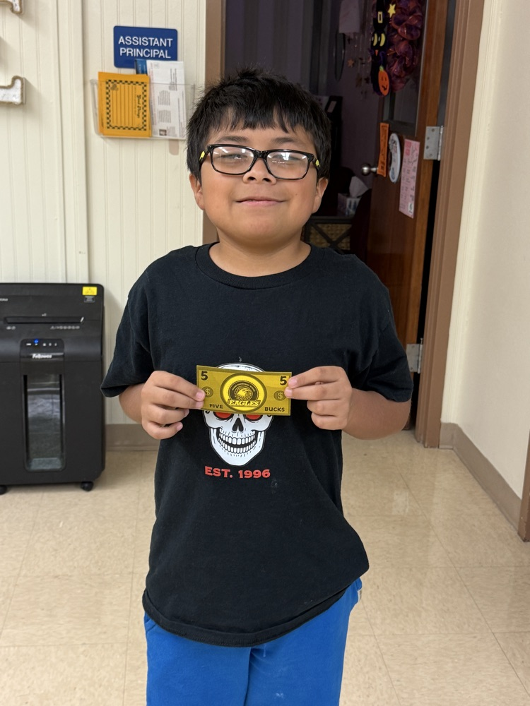 Our Monday "Be there for the bell" winners. These students were in their seats and ready to start the day off right. Please help us congratulate them on their $5 Eagle Bucks to use at the Moore store. 