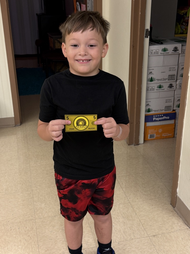 Our Monday "Be there for the bell" winners. These students were in their seats and ready to start the day off right. Please help us congratulate them on their $5 Eagle Bucks to use at the Moore store. 