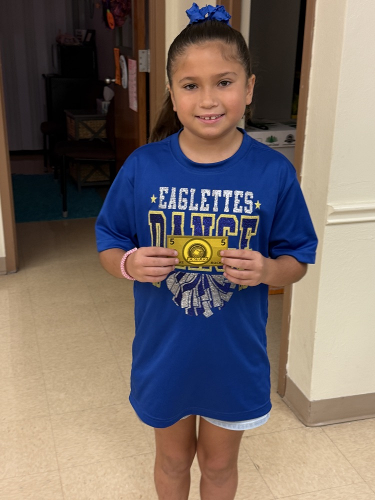 Our Monday "Be there for the bell" winners. These students were in their seats and ready to start the day off right. Please help us congratulate them on their $5 Eagle Bucks to use at the Moore store. 