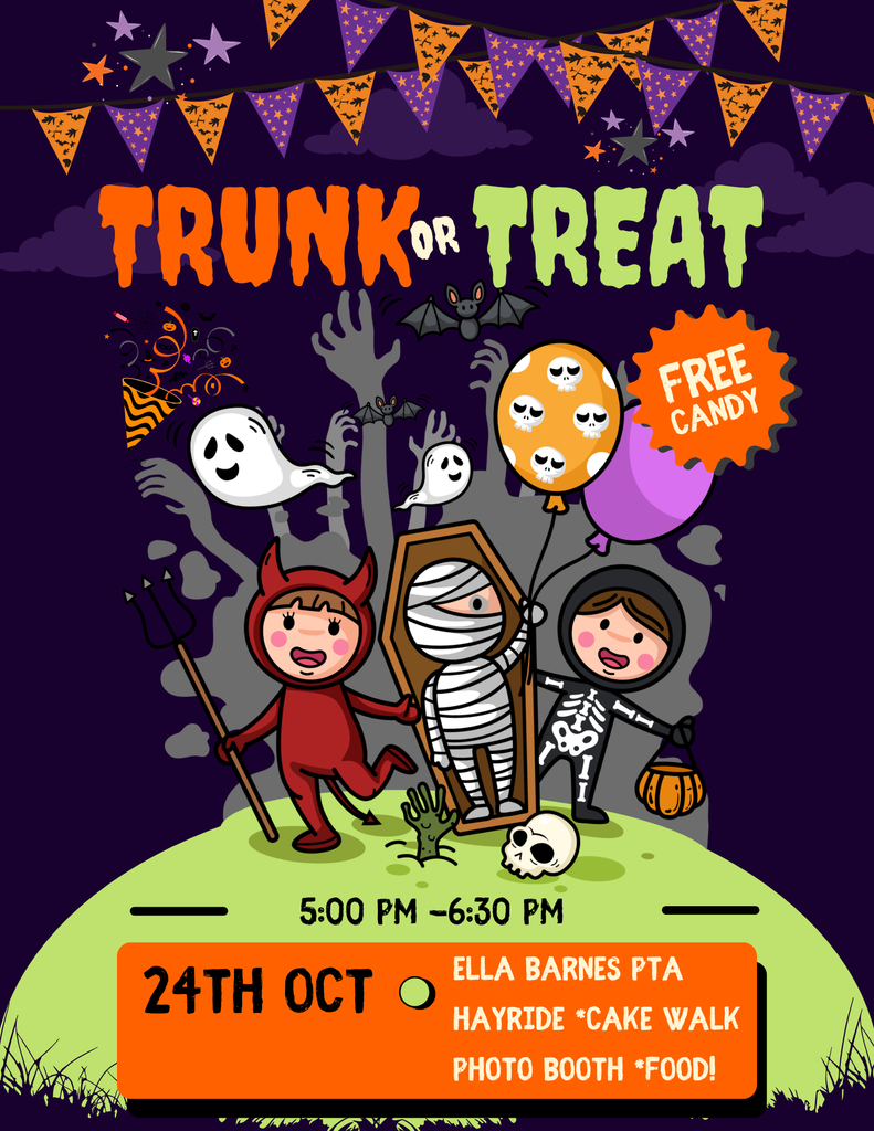 Trunk or Treat Flyer in a halloween theme