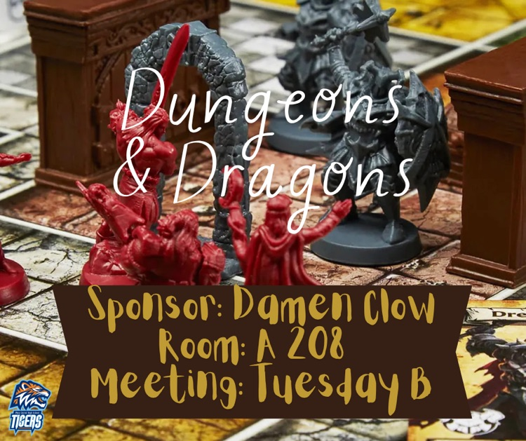 Alt Text: Red and gray fantasy game pieces on a dungeon board with Dungeons & Dragons title text.