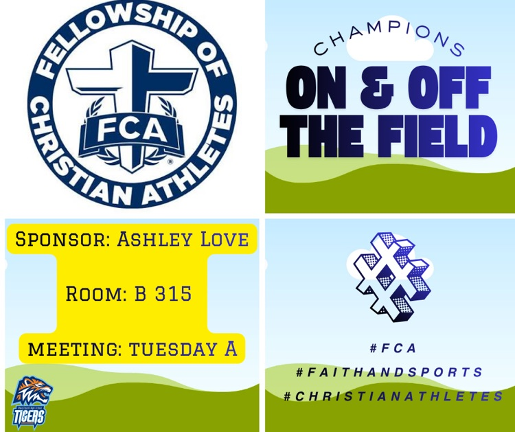 Alt Text: FCA logo with blue cross and “Champions On and Off the Field” text.