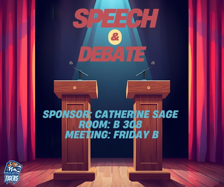 Alt Text: Two podiums on stage with spotlight lighting. 