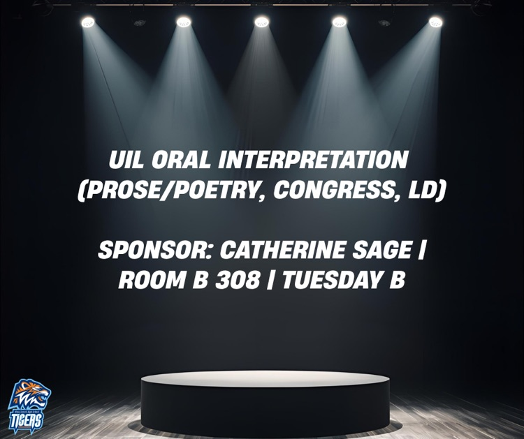 Alt Text: Spotlighted stage with blue glow, ghostly mic, and bats in background.