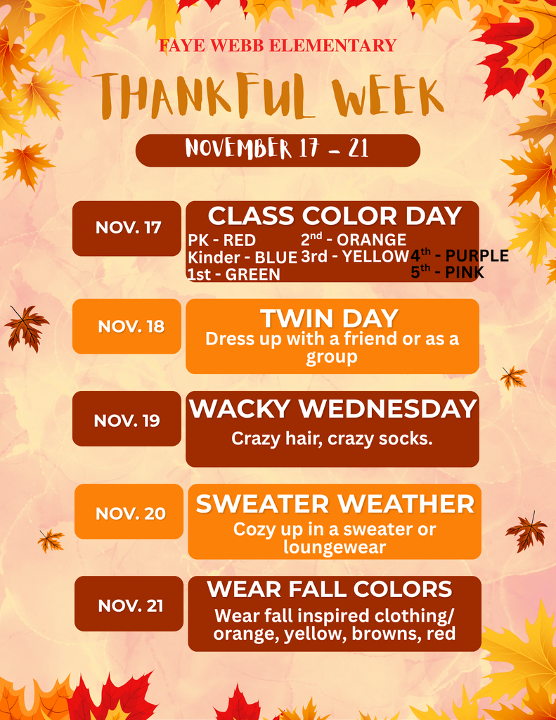 Thankful Week dress up 