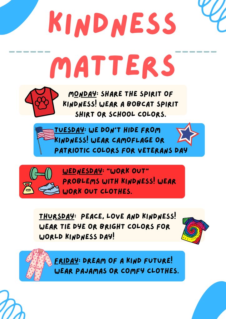 Join us for Kindness Week!!