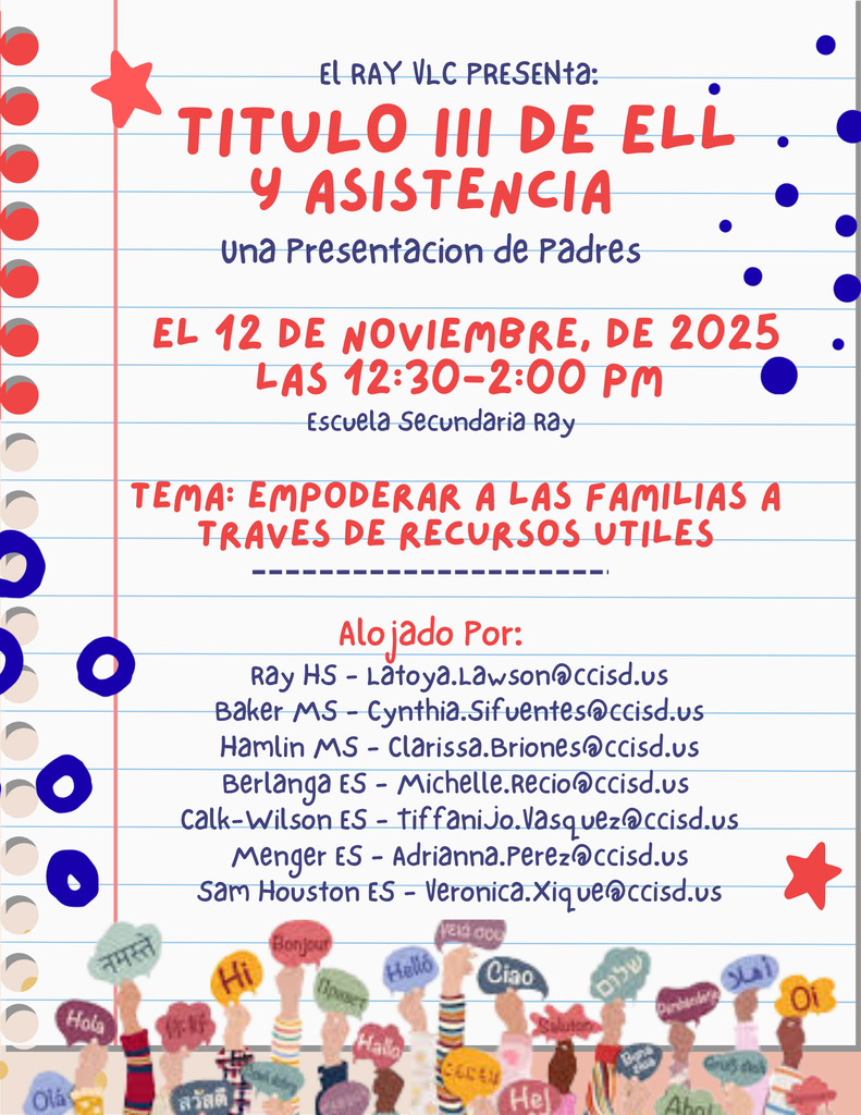 Title III Bilingual and Attendance Parent Meeting flyer Spanish (1)