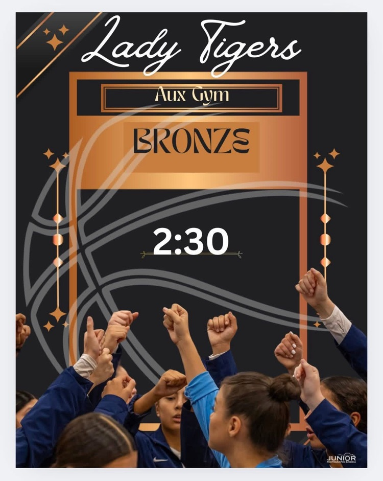 image of basketball team with the game time at 2:30 pm