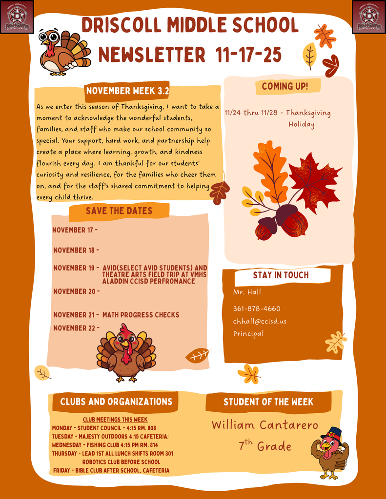 Parent Newsletter 11-17-25