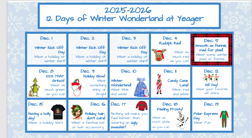 Winter Dress Up Days