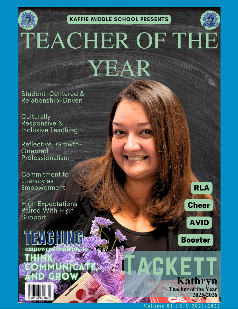 Teacher of the Year: Ms. Tackett