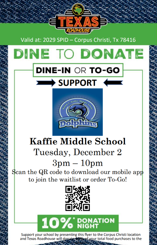 Texas Roadhouse: Dine to Donate