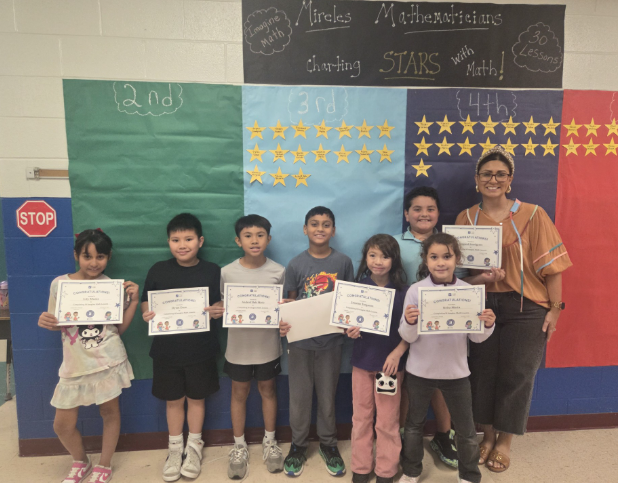 Third Graders from Mrs. Aguirre's class complete 30 Imagine Math lessons