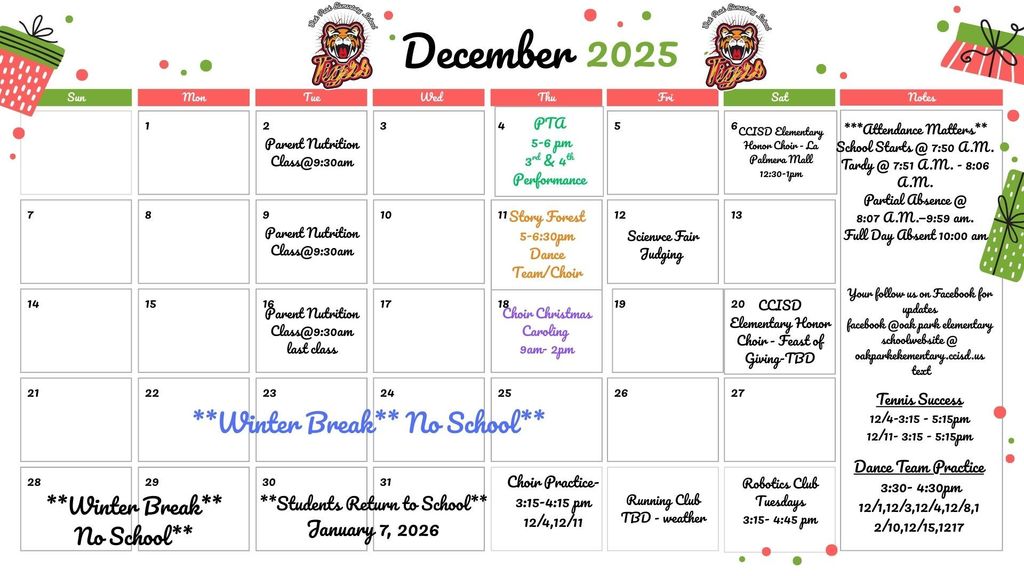 Family/Event Calendar 