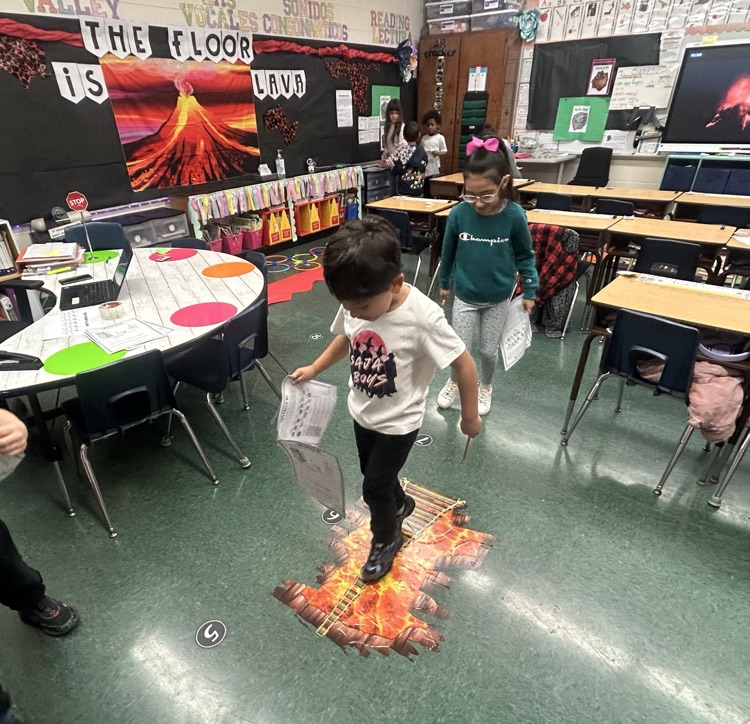 Ms. Hoff’s 1st-grade class turned their Math End of Module 3 review into a high-stakes adventure! 🌋 They played "The Floor is Lava" to practice their skills—talk about an interactive and fun learning experience! Great job, mathematicians!