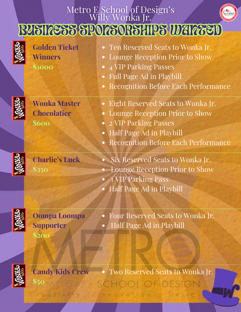 Wonka Jr. Business Sponsors