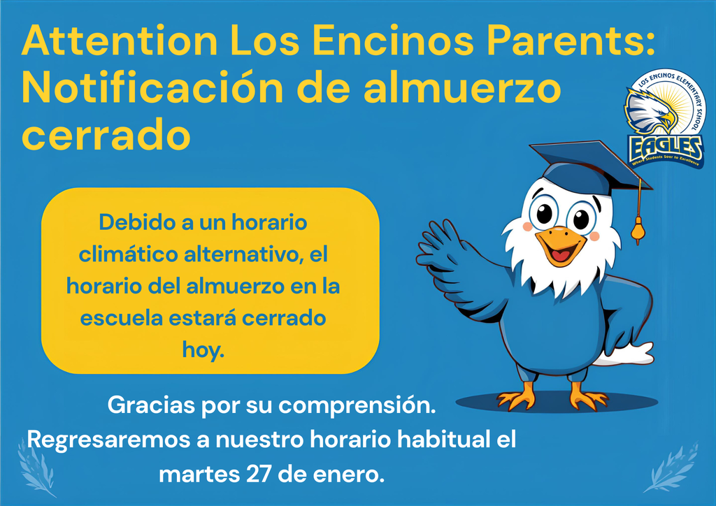 Campus cerrado durante la hora del almuerzo.