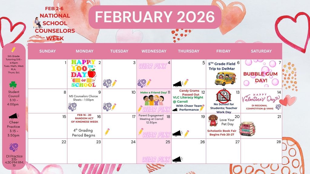 Feb. 2026 calendar