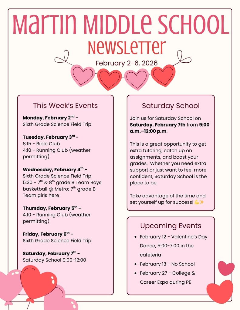 Weekly Newsletter: February 2-6