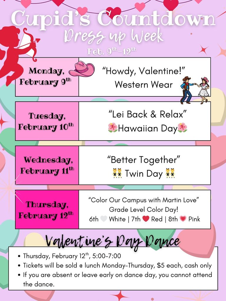 Valentine's Dress Up Days