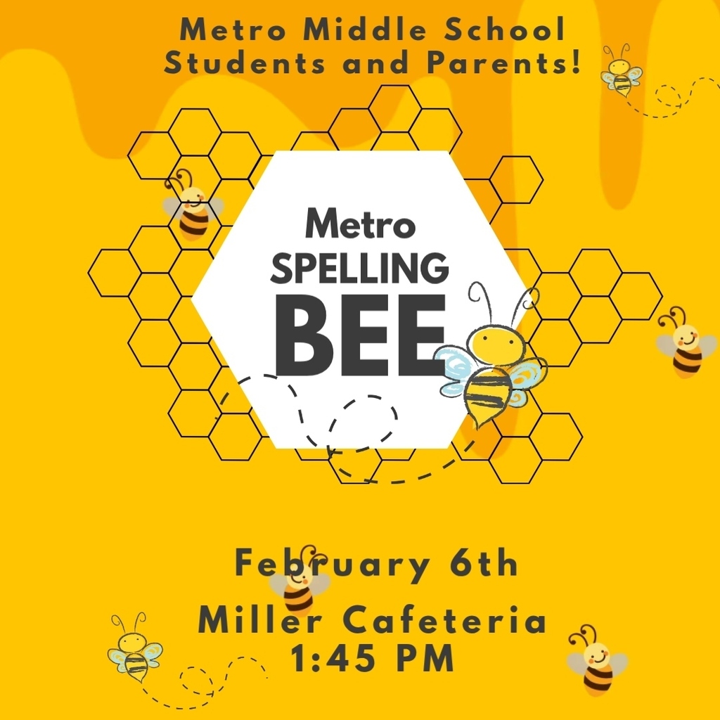 Metro Middle School Spelling Bee Flyer
