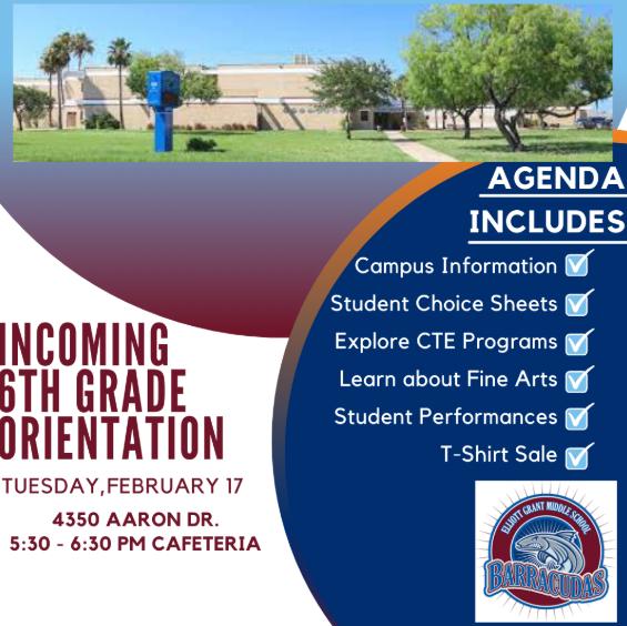 Grant Middle School Orientation