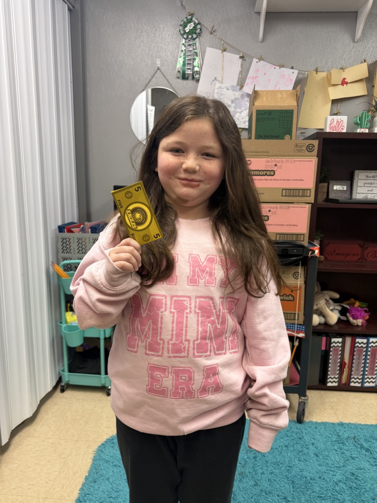 Our "Be there for the Bell Winners" for Wednesday!!  They received $5 Eagle Bucks for the Moore Store.