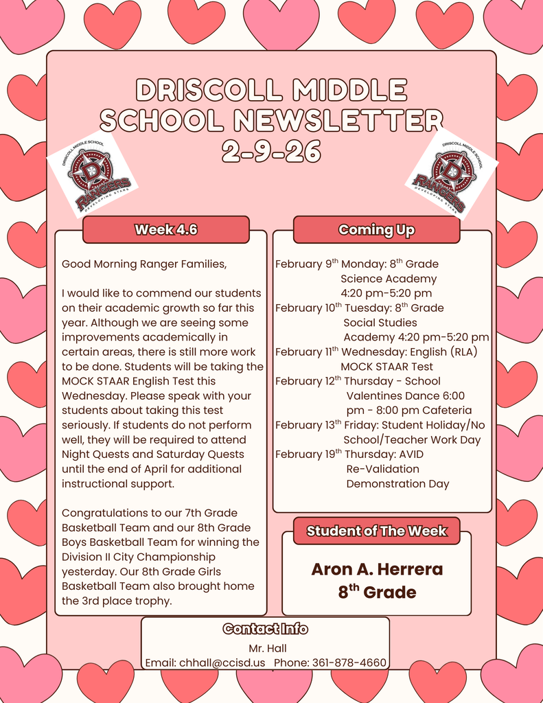 Parent Newsletter 2-9-26