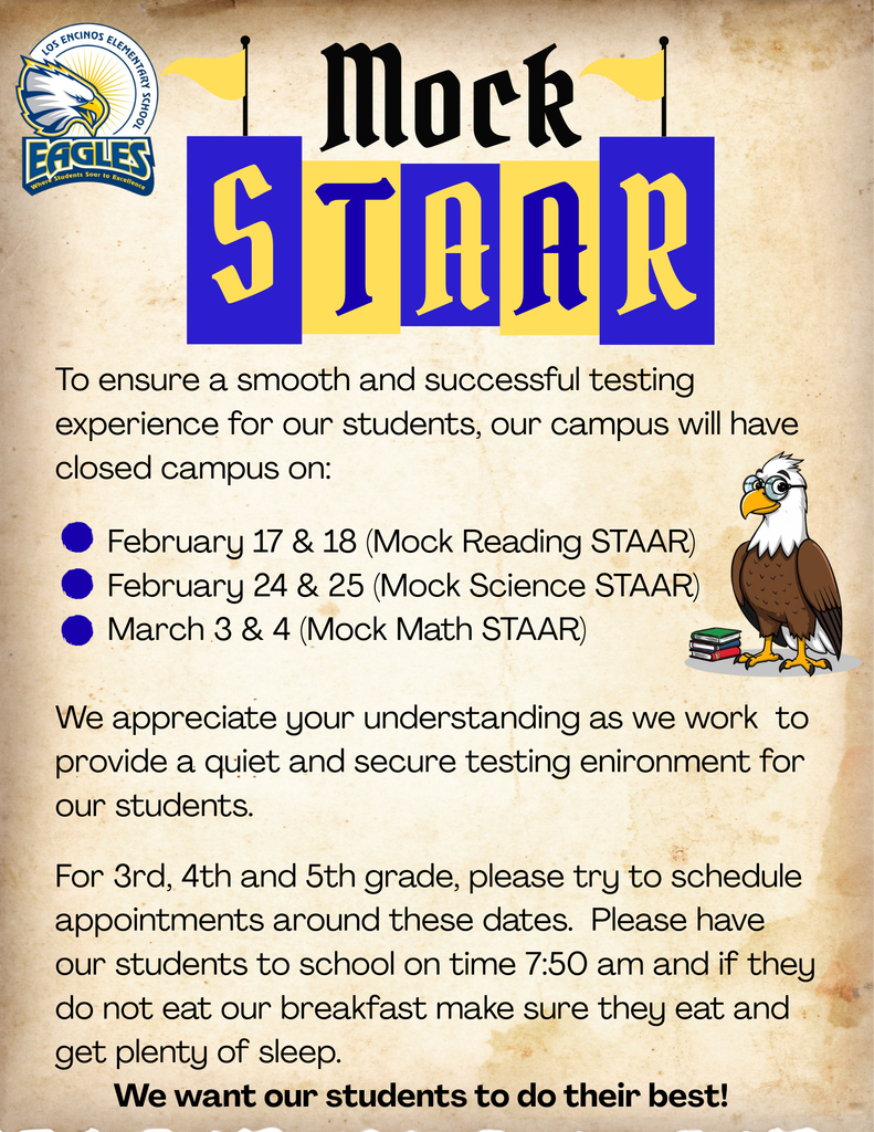 Mock STAAR Flyer 