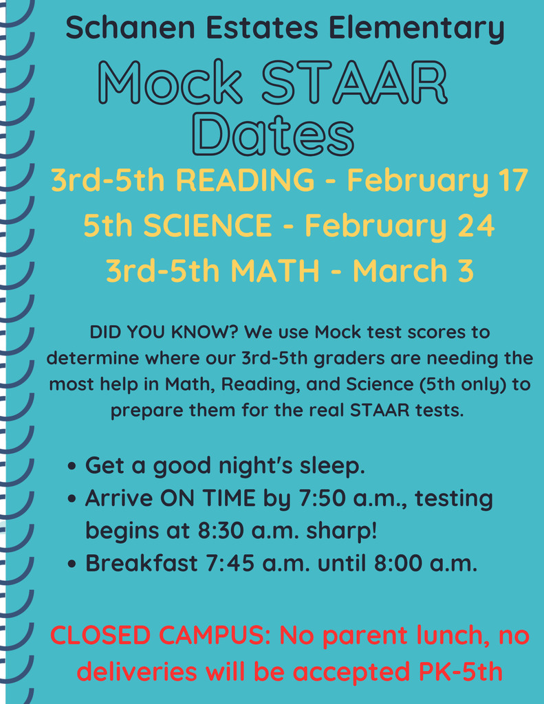 mock STAAR dates