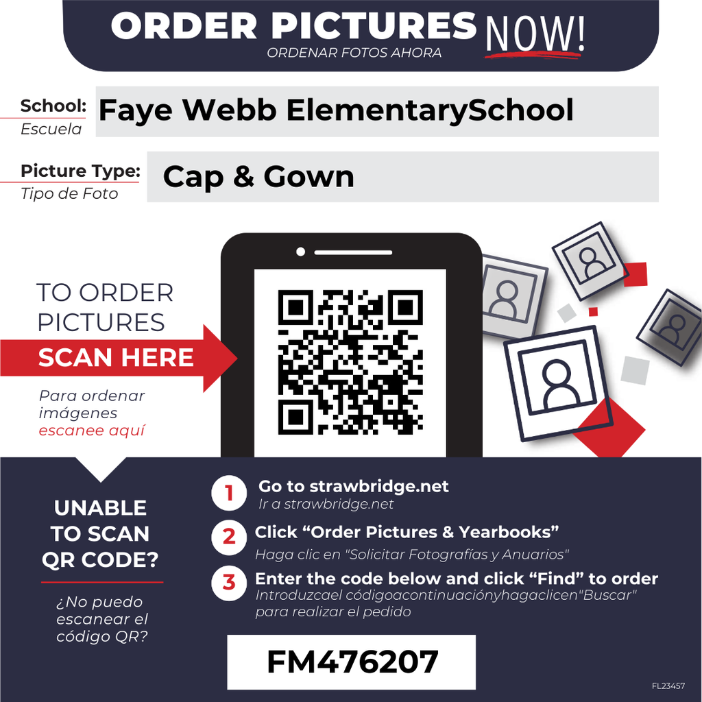 Kinder Cap and Gown Picture Day QR Code