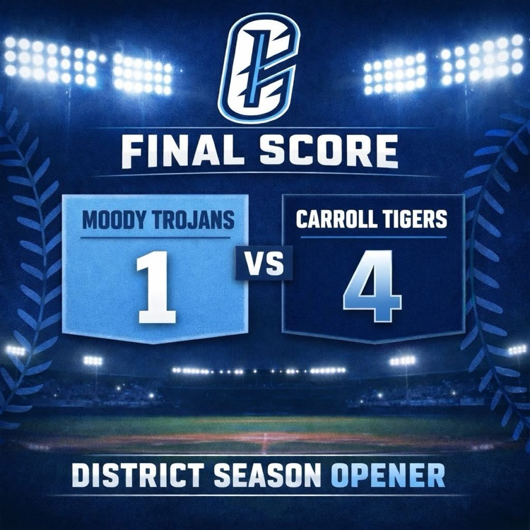 final score graphic shows won baseball