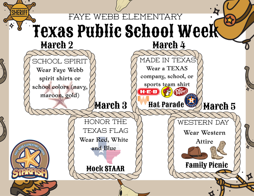 Texas Public School Week Dress Up 