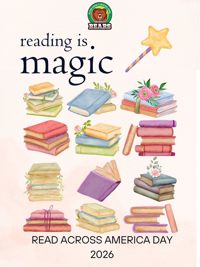 Reading is Magic Book Week Poster in Pastel Watercolour Style