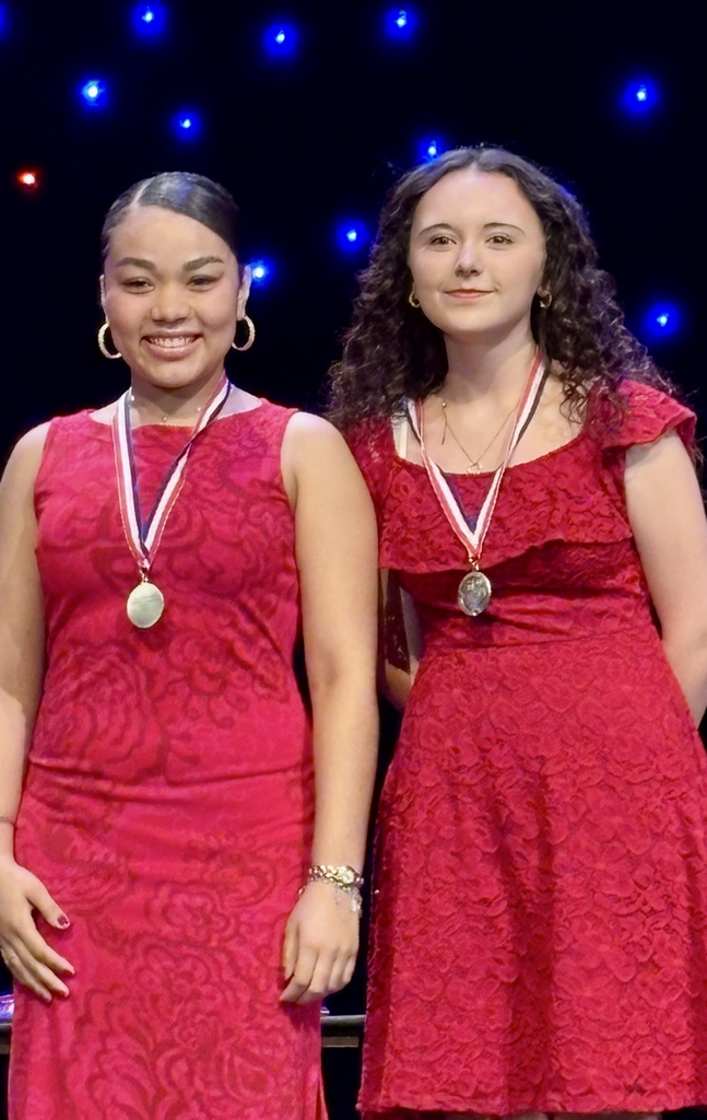 WAlt text: Carroll High School One Act Play cast and crew on stage celebrating their placement and awards for Blood Wedding. 🎭