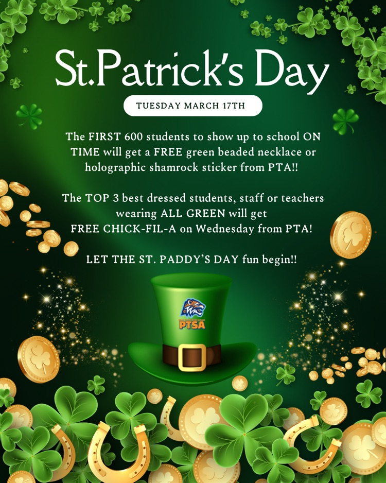 image of announcement for wearing green 