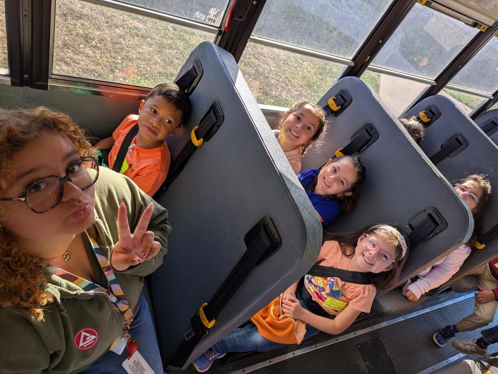 Mrs. Leal's students with VMHS Student Teaching Intern Samira are ready to take off.