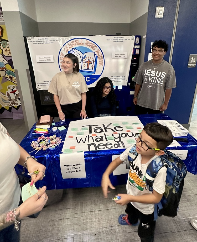 Photos from Tiger Cub Camp showing incoming freshmen exploring campus, meeting student groups, participating in activities, and experiencing a welcoming, high-energy environment at Carroll High School