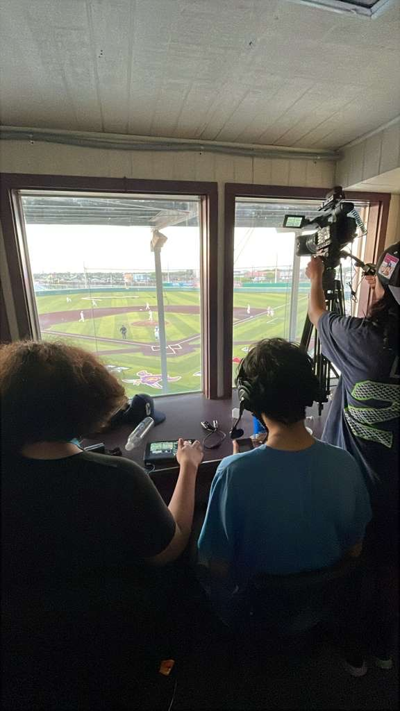 image of students in the booth 