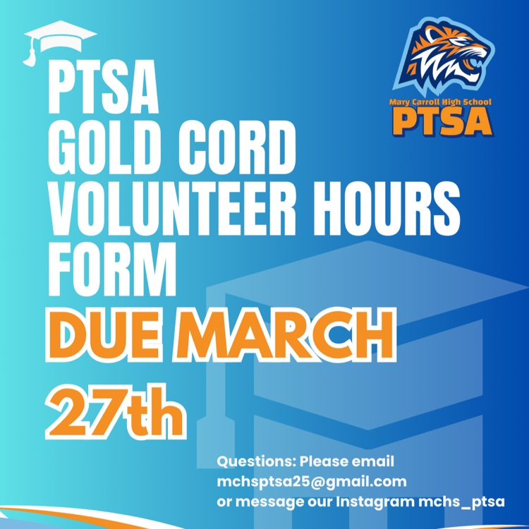 PTSA gold cord form