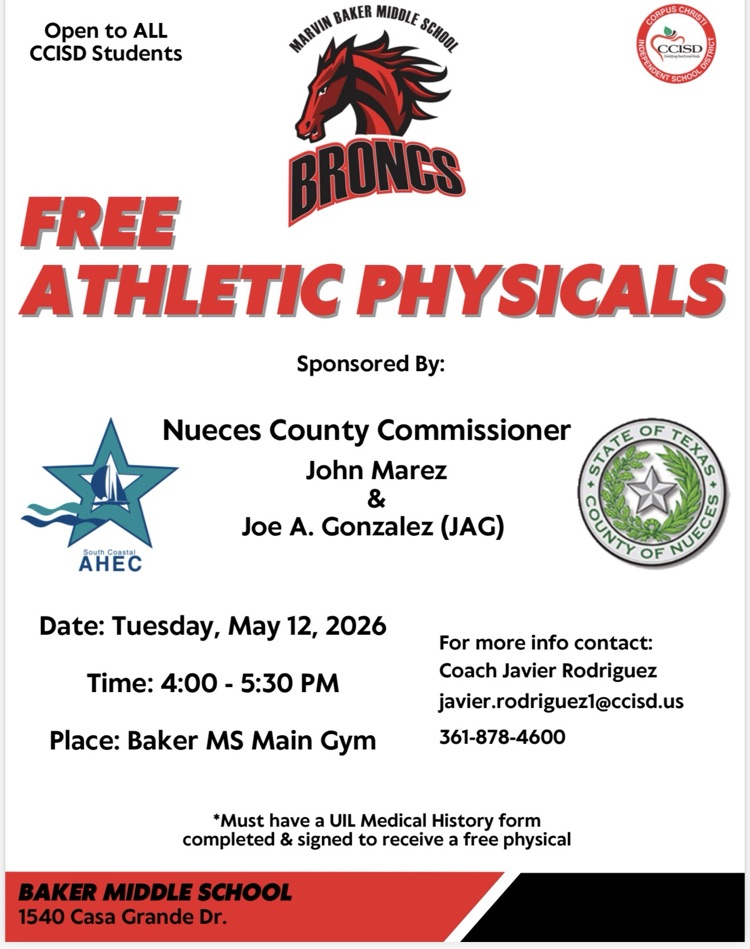 Free Athletic Physicals 
