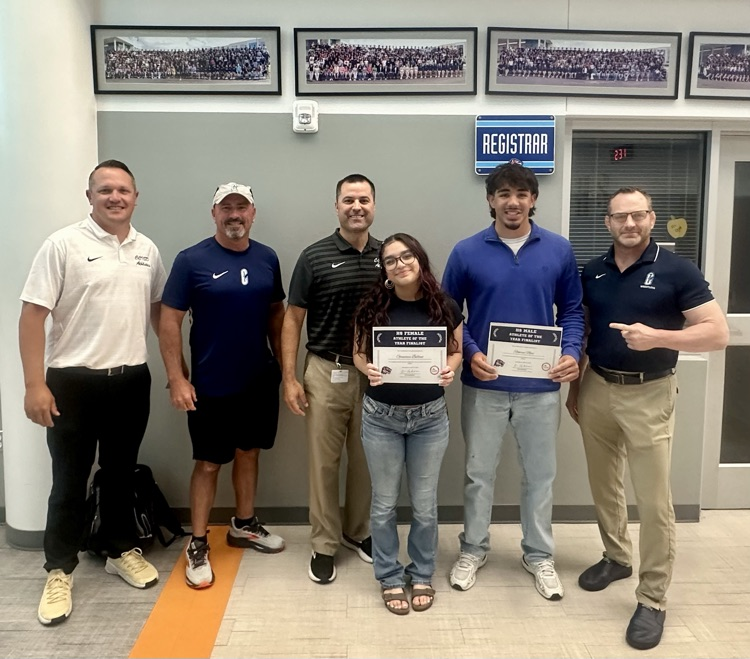 Huge congratulations to Genevieve Bellino and Roman Niño for being named Spring Finalists for CCISD Athlete of the Year! 