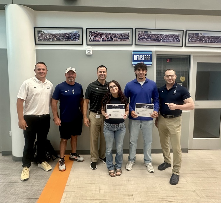 Huge congratulations to Genevieve Bellino and Roman Niño for being named Spring Finalists for CCISD Athlete of the Year! 