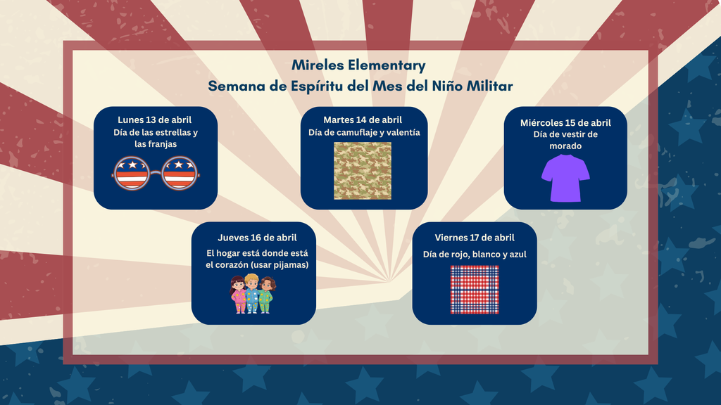 Month of the Military Child Spirit Week