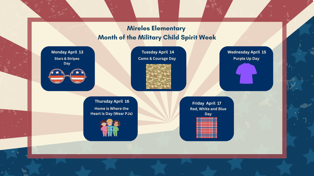 Month of the Military Child Spirit Week